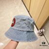GUCCI Unisex Denim Bucket Hat 2024 New Arrival with Dust Bag