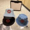GUCCI Unisex Denim Bucket Hat 2024 New Arrival with Dust Bag