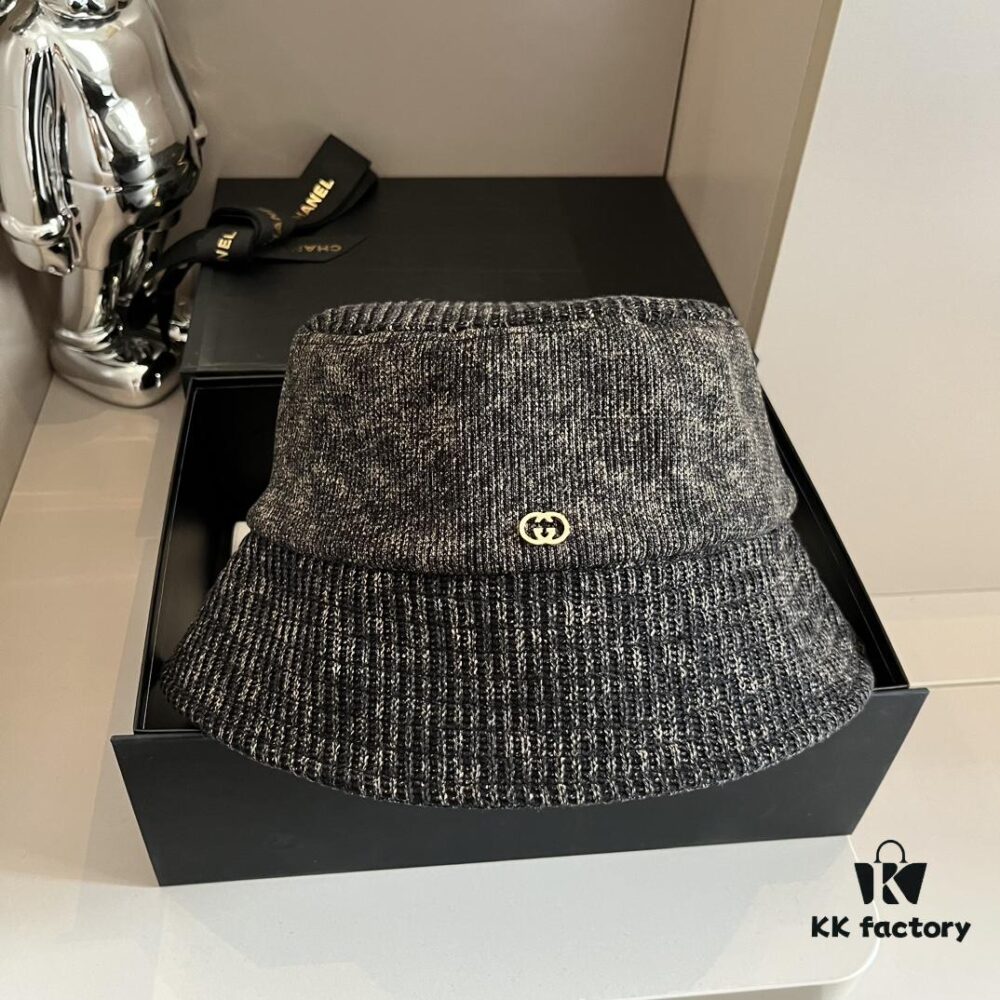 Gucci Striped Fisherman Hat, High-End Custom Fabric, Head Circumference 57cm