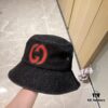 GUCCI 2024 New Denim Distressed Unisex Fisherman Hat with Dust Bag