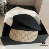 Gucci 2022 Fall/Winter New Arrivals Military Cap, High-End Custom Wool Hat with GG Brim Detail, Elegant and Sophisticated, Available in Black and Khaki, Head Circumference 57cm
