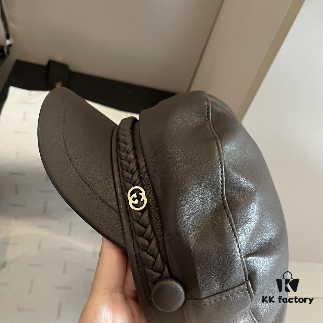 Gucci New Style Peaked Military Cap, Head Circumference 57cm