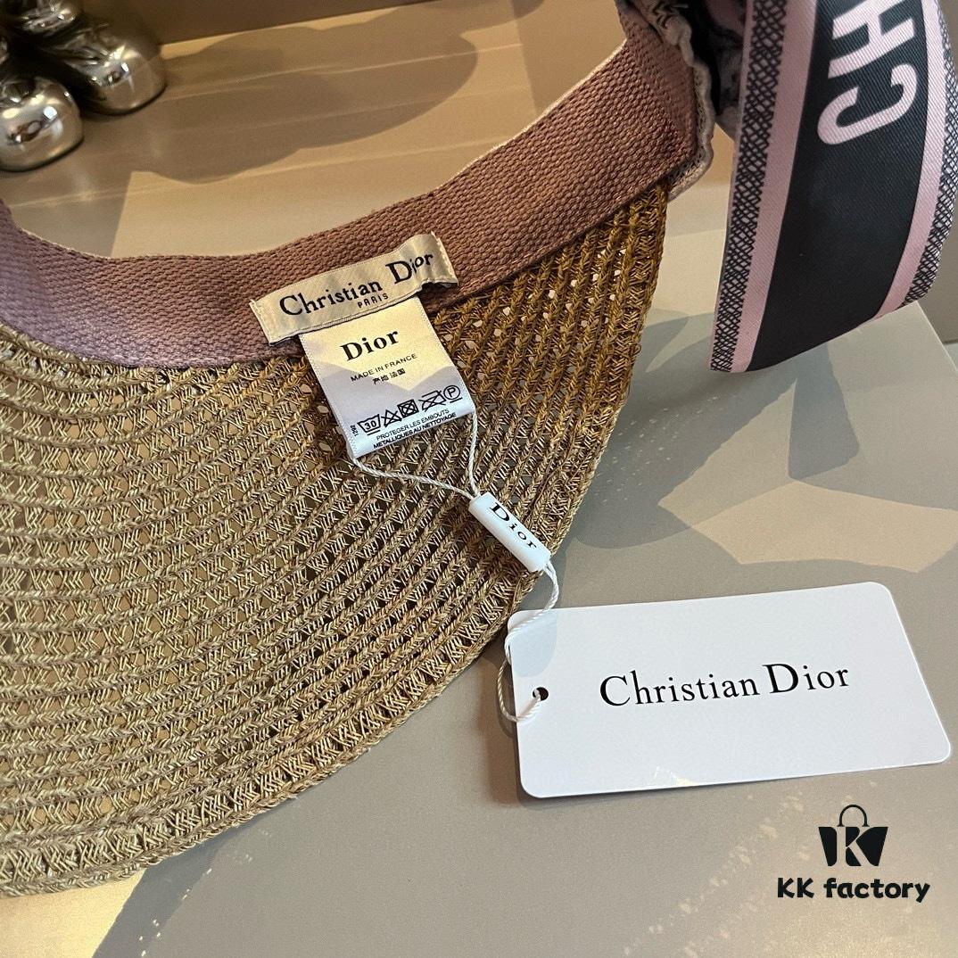 Authentic DIOR Summer New Arrival Scarf Sun Hat, a Must-Have for Stylish Women