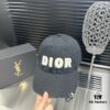 Dior - New Arrival Distressed Washed Cotton Baseball Cap, Stylish and Trendy Unisex Design
