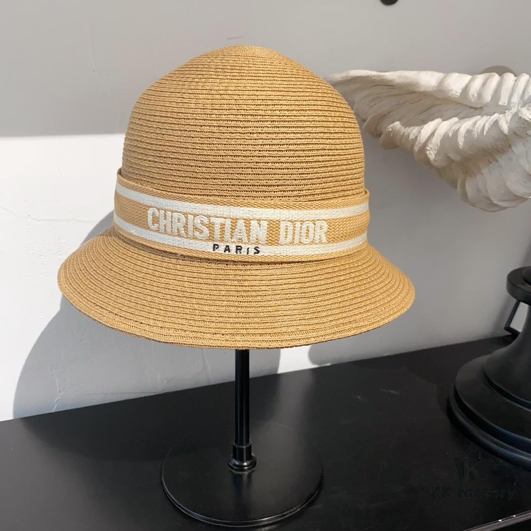 Dior New Bucket Hat with Lettered Webbing