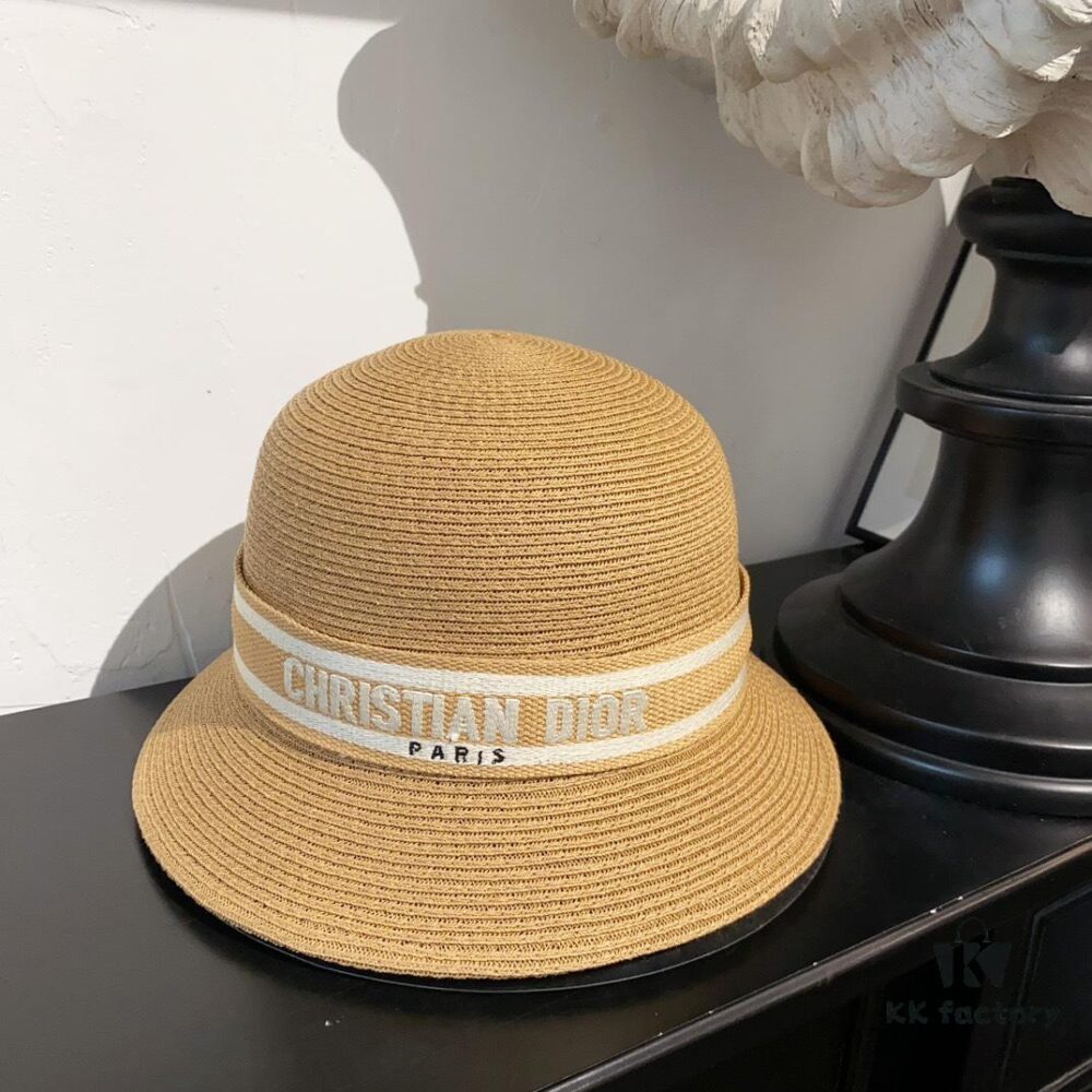 Dior New Bucket Hat with Lettered Webbing
