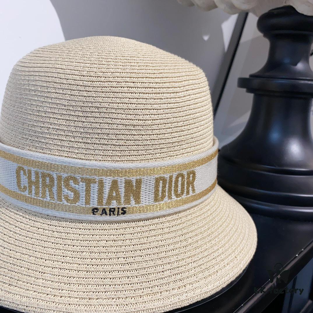 Dior New Bucket Hat with Lettered Webbing