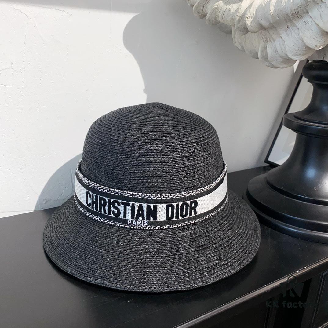 Dior New Bucket Hat with Lettered Webbing
