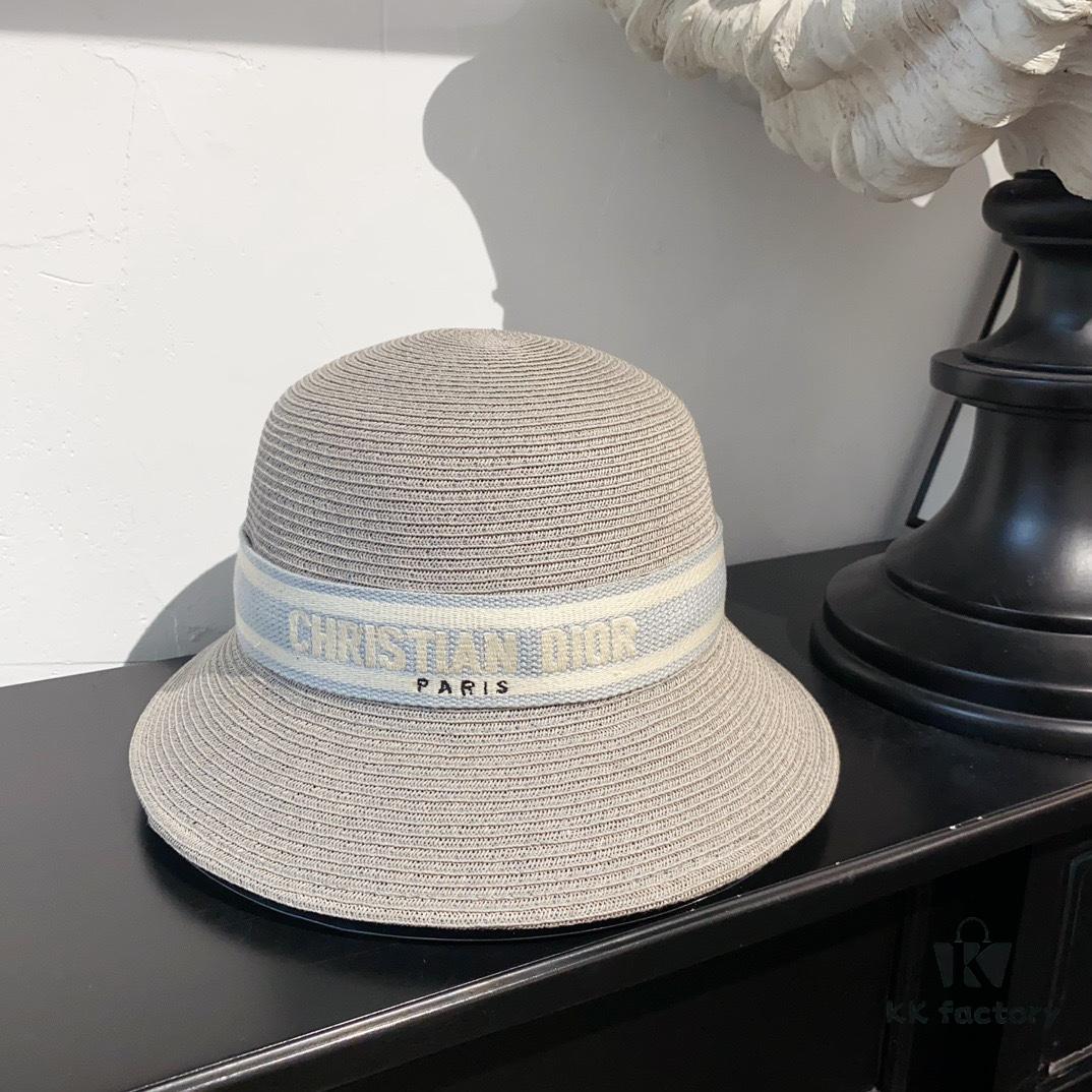 Dior New Bucket Hat with Lettered Webbing