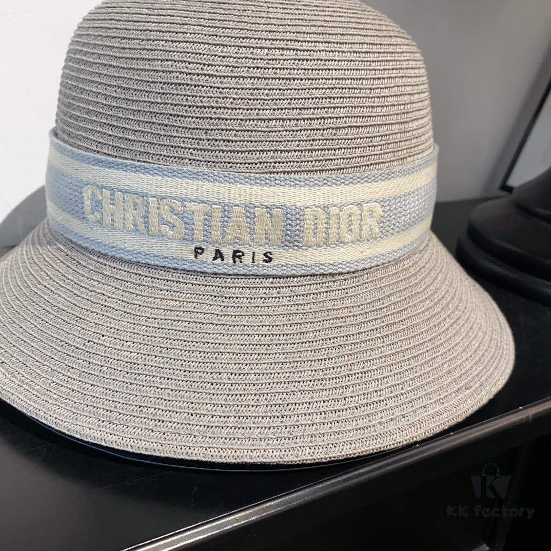 Dior New Bucket Hat with Lettered Webbing