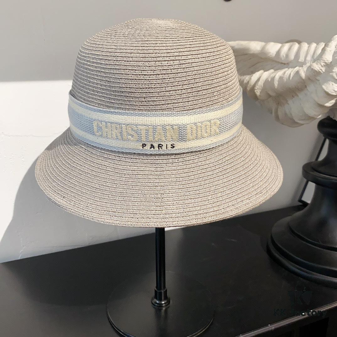 Dior New Bucket Hat with Lettered Webbing