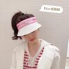 Dior New Embroidered Letter Straw Hat