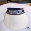 Dior New Embroidered Letter Straw Hat