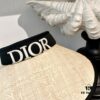 Dior New Embroidered Letter Straw Hat