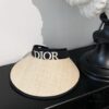 Dior New Embroidered Letter Straw Hat