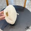 Dior 2024 New Solid Color Women's Beret, Slimming and Breathable for Spring and Summer, Pumpkin-Style Knit Hat, Artistic and Versatile