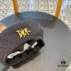 Dior 2024 New Solid Color Women's Beret, Slimming Face Look, Lightweight and Breathable Spring Summer Pumpkin Hat, Artistic Multi-Purpose Painter's Hat
