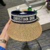 Authentic DIOR Summer Straw Sun Hat – A Must-Have for Stylish Women