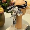Authentic DIOR Summer New Arrival Sun Hat with Silk Scarf Design, a Must-Have for Stylish Women
