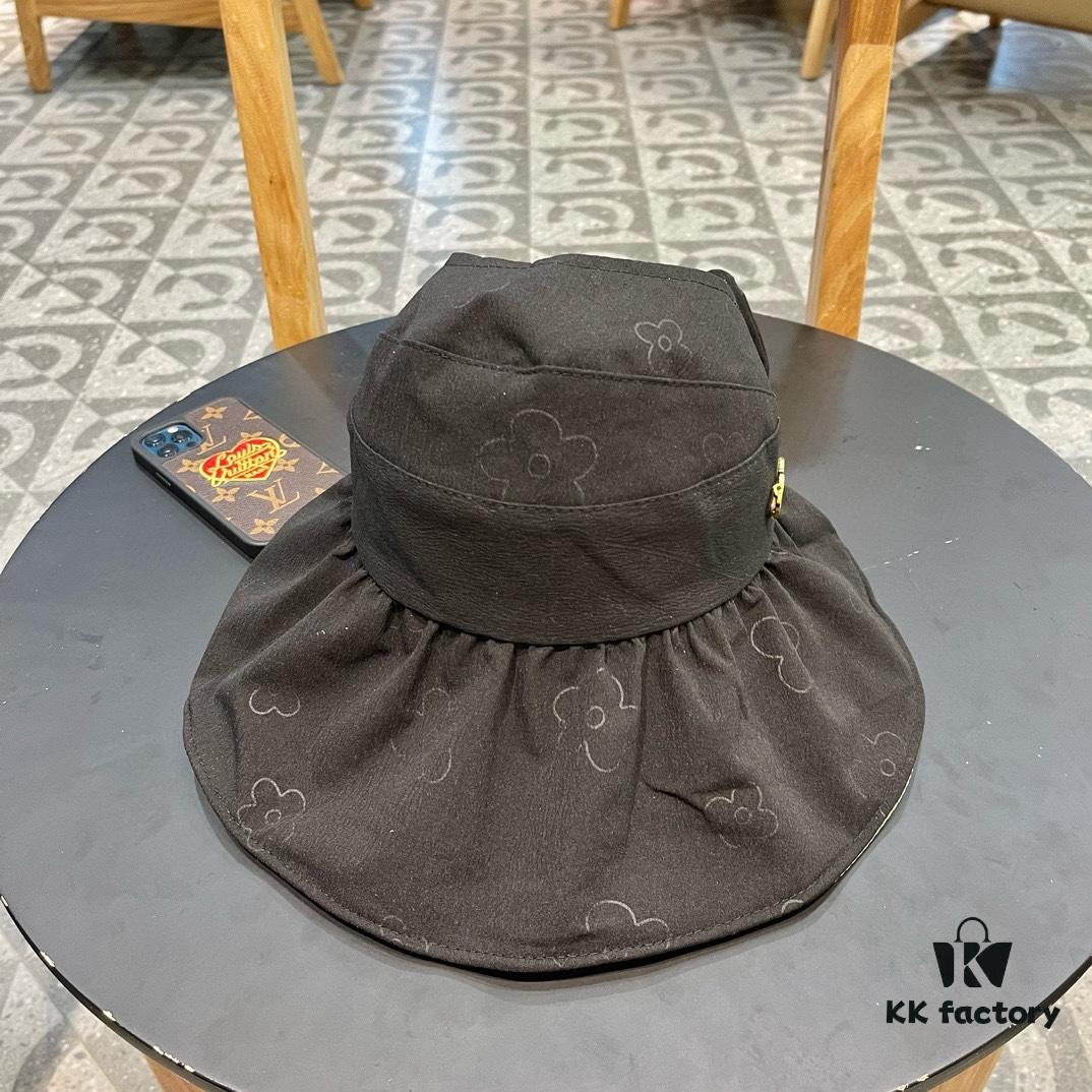 Dior Korean-style New Colorful Gel Sun Hat for Women, Fresh Floral Breathable Open-top Travel Vacation Sun Hat, Fisherman Hat, Baseball Cap, Knit Hat