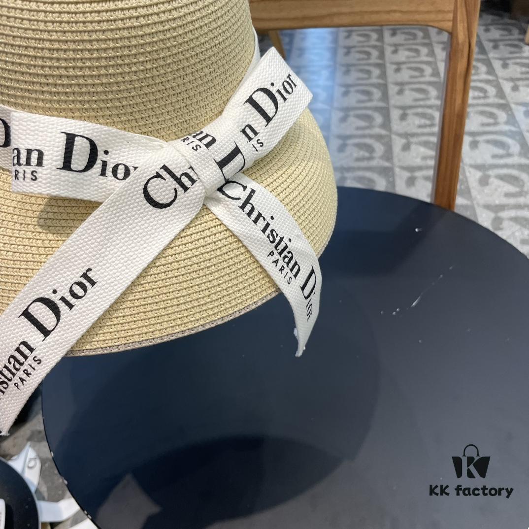 DIOR 2024 New Arrival Fashion Straw Hat, Super Popular Bell-Shaped Design, Stylish and Versatile