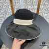 DIOR Bucket Hat 2024 Summer New Sun Protection Bucket Hat with Bow for Men and Women, Wide-Brimmed Beach Hat for Travel, Face-Framing Sun Hat