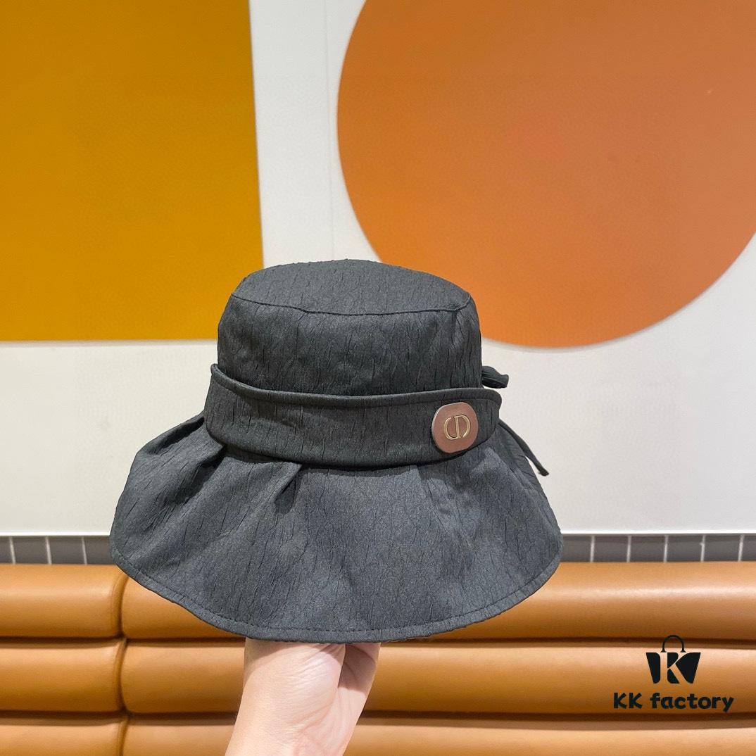 DIOR Colorful Sunscreen Fisherman Hat, 2024 Spring/Summer New Arrival, Luxury-Style Casual Fisherman Hat