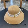 DIOR 2024 New Arrival Fashion Straw Hat, Super Popular Bell-Shaped Design, Stylish and Versatile for Any Outfit