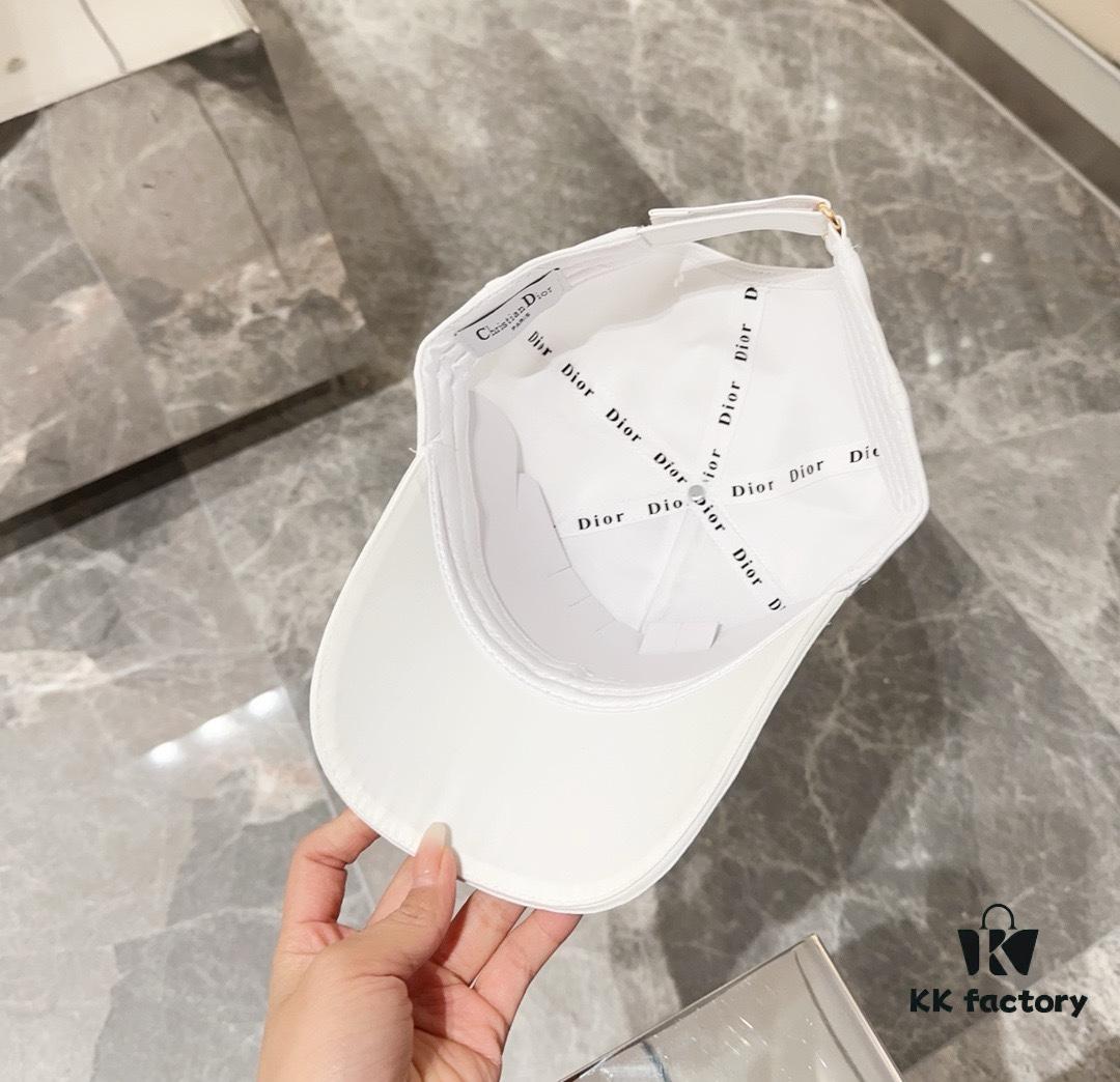 Dior Spring Summer Vintage Print Baseball Cap Knit Fisherman Hat