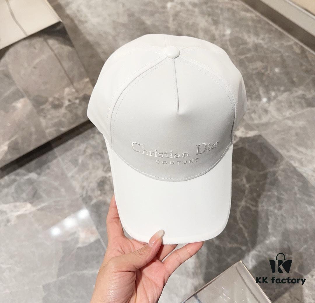 Dior Spring Summer Vintage Print Baseball Cap Knit Fisherman Hat