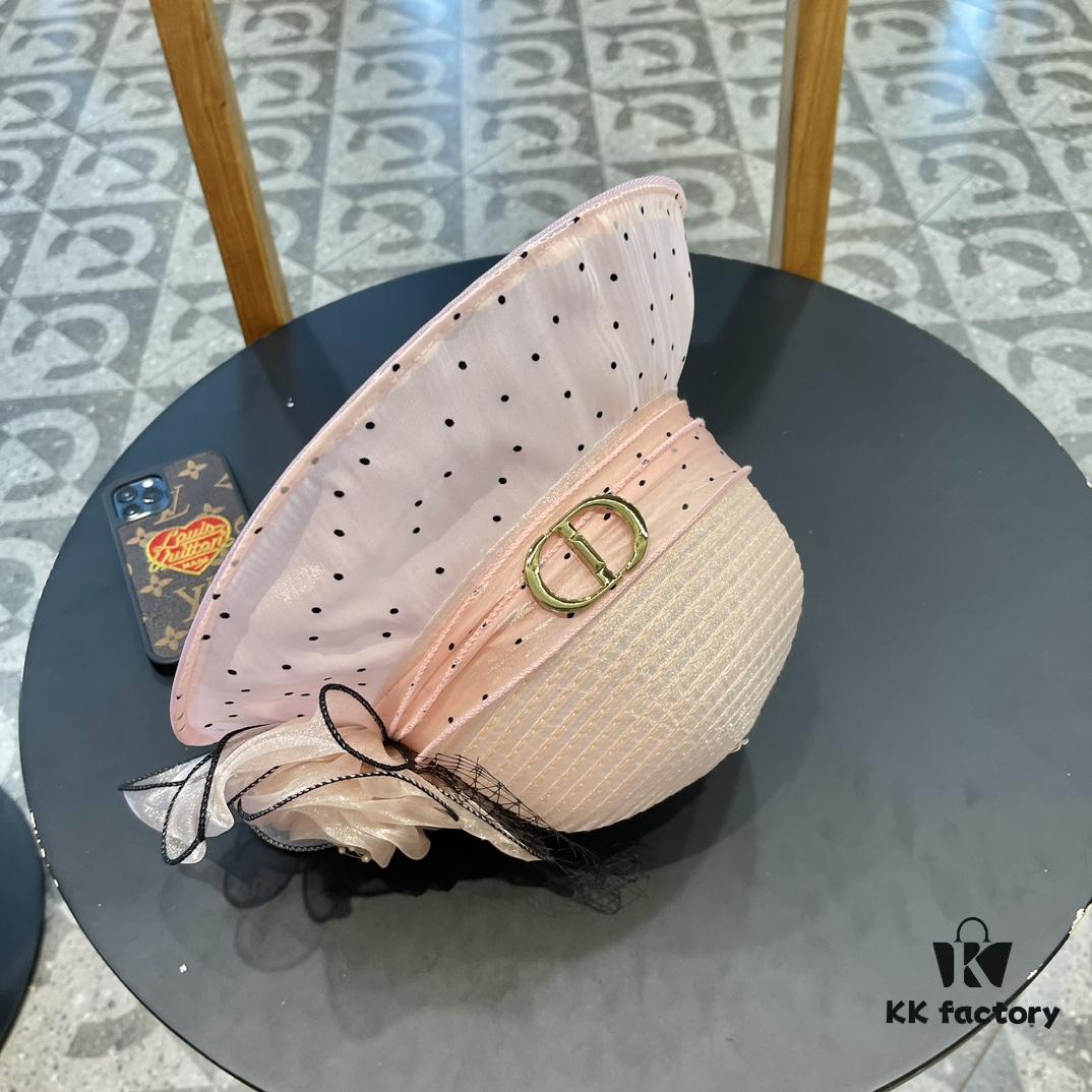 Dior Korean-Style Oversized Sun Hat for Women, Fashionable Wide-Brimmed Foldable UV-Protective Outdoor Hat, Suitable for Travel and Daily Wear – Fisherman Hat, Baseball Cap, Knit Hat