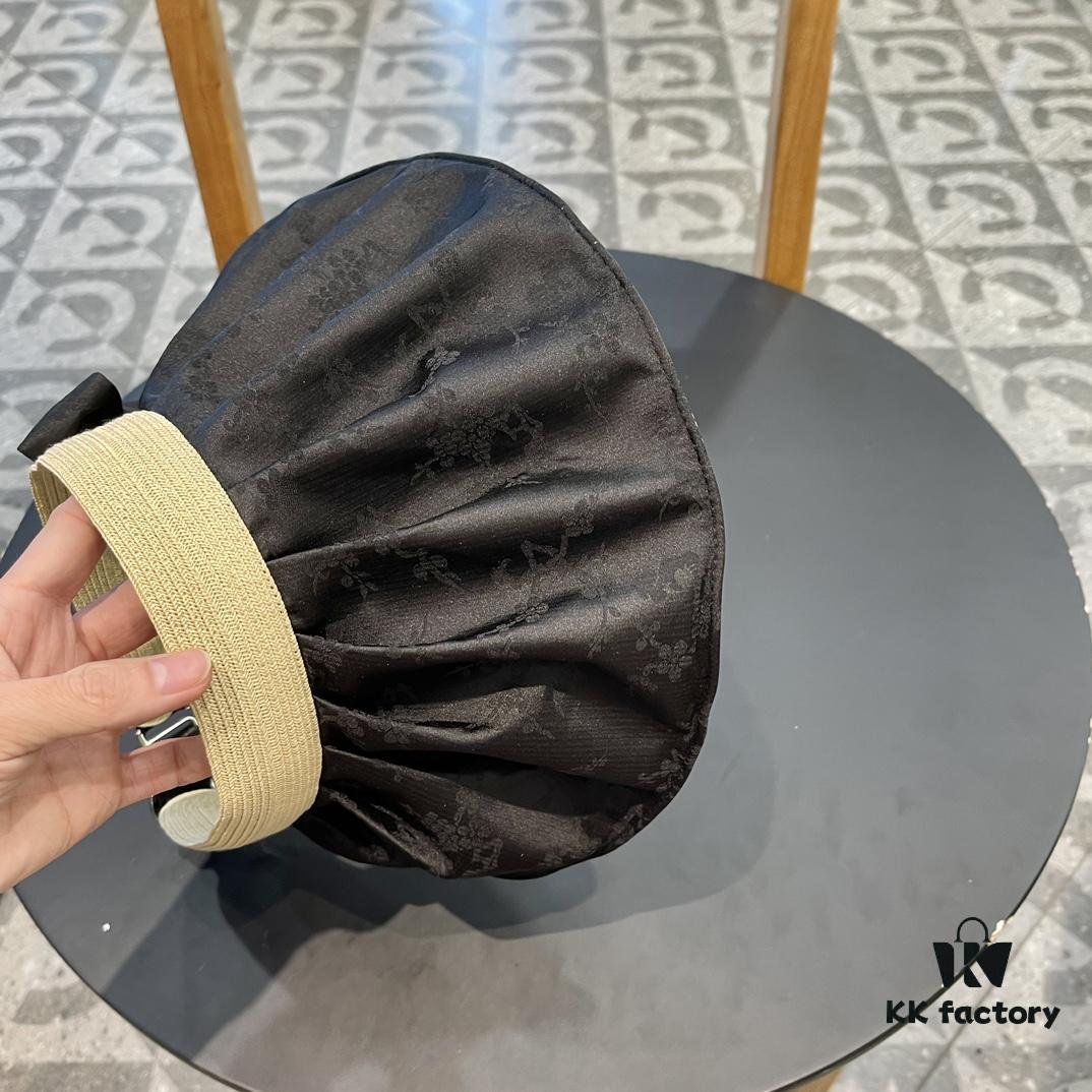 Dior Summer New Arrival Wide-Brimmed Open-Top Hat for Women, Foldable Sun Hat for Beach Vacations, UV-Protective Sun Hat, Travel Hat, Fisherman Hat, Baseball Cap, Knit Hat