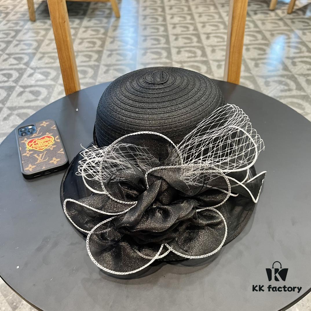 Dior Korean-Style Oversized Fashion Sun Hat for Women, Summer Wide-Brimmed Foldable UV-Protection Hat, Versatile Outdoor Bucket Hat, Baseball Cap, Knit Hat