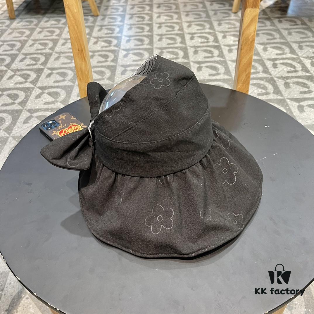 Dior Korean-style New Colorful Gel Sun Hat for Women, Fresh Floral Breathable Open-top Travel Vacation Sun Hat, Fisherman Cap, Baseball Cap, Knit Hat