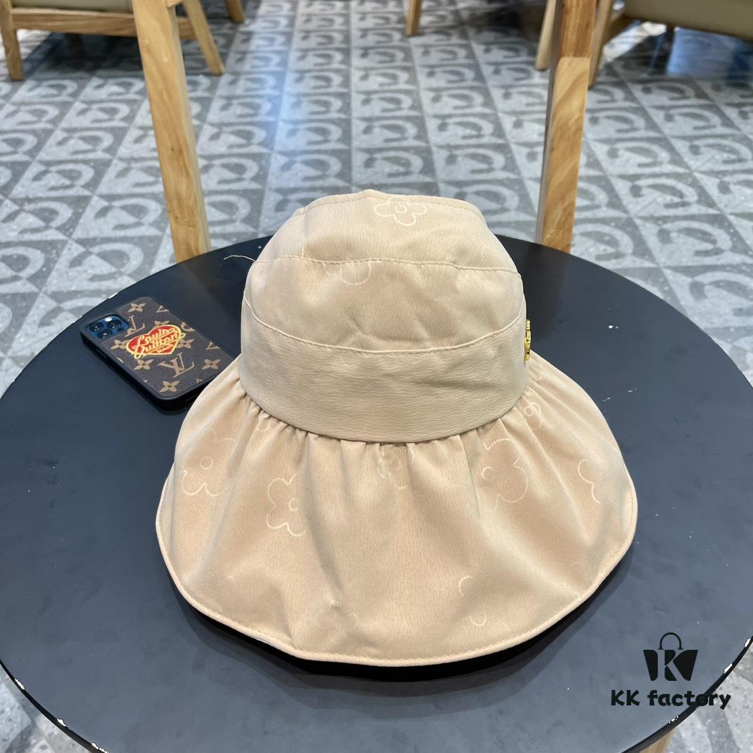 Dior Korean-style New Colorful Gel Sun Hat for Women, Fresh Floral Breathable Open-top Travel Vacation Sun Hat, Fisherman Cap, Baseball Cap, Knit Hat