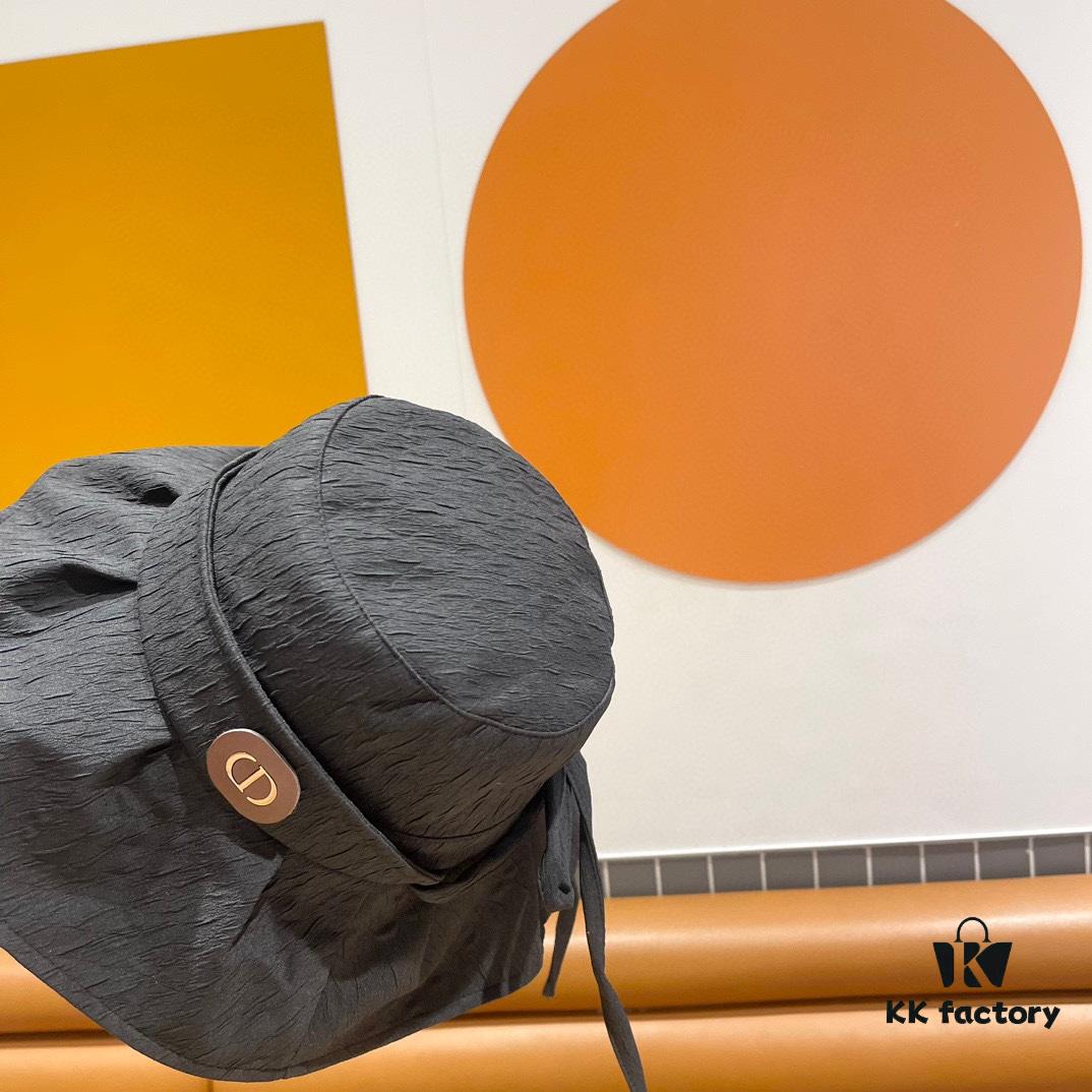 DIOR Colorful Sunscreen Fisherman Hat, 2024 Spring/Summer New Arrival, Luxury-Style Casual Hat