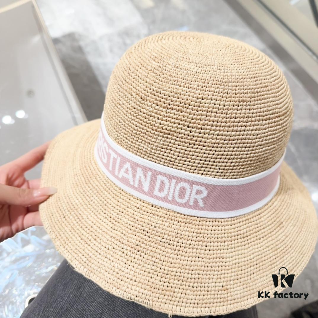 Dior New Arc de Triomphe Braided Straw Hat