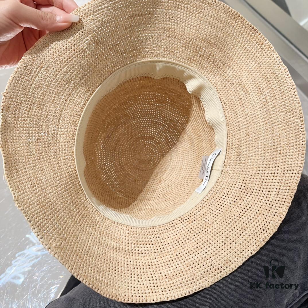 Dior New Arc de Triomphe Braided Straw Hat