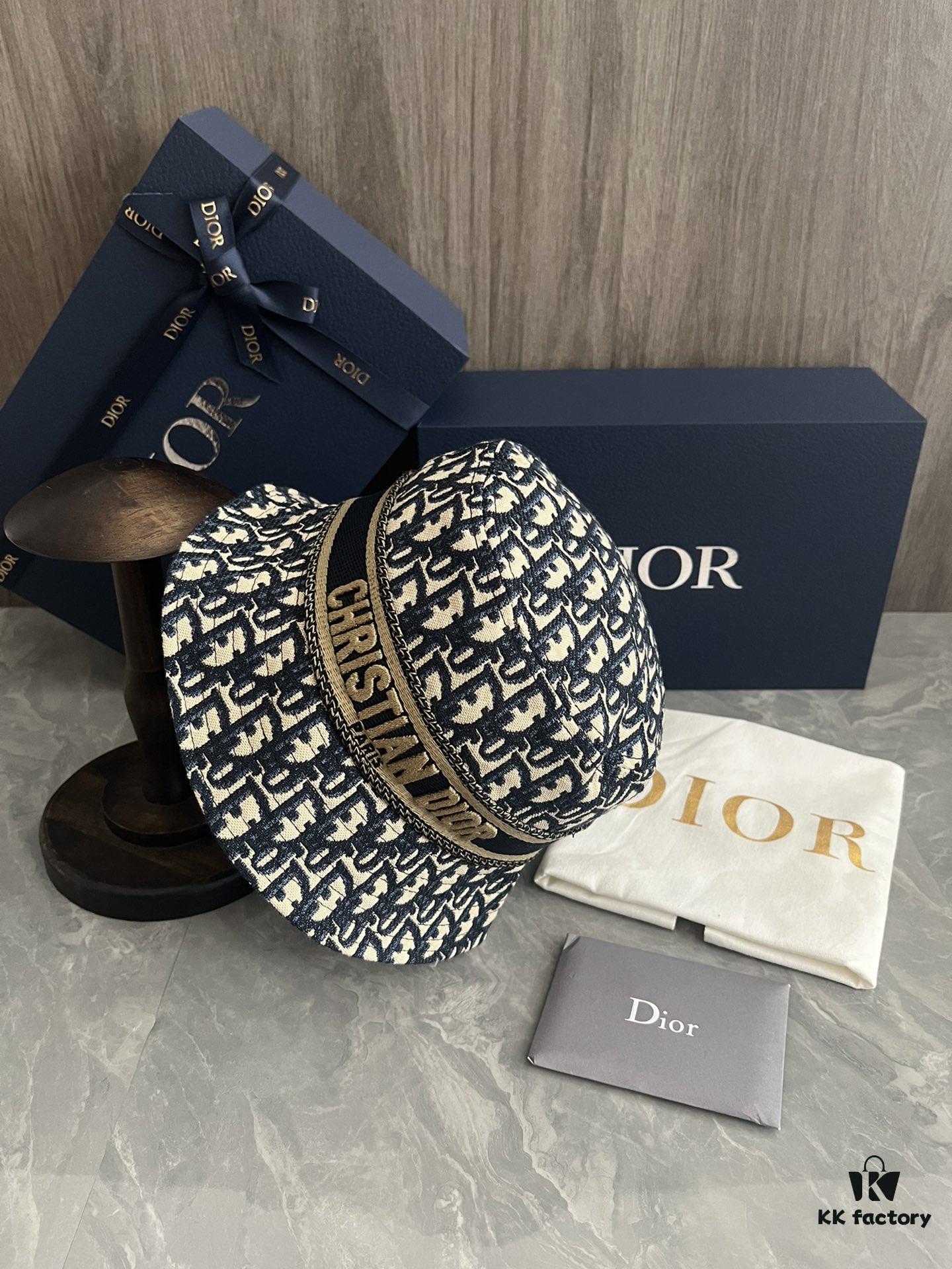 DIOR Bucket Hat, Ultra-Elegant with Deepened Crown for Enhanced Sophistication