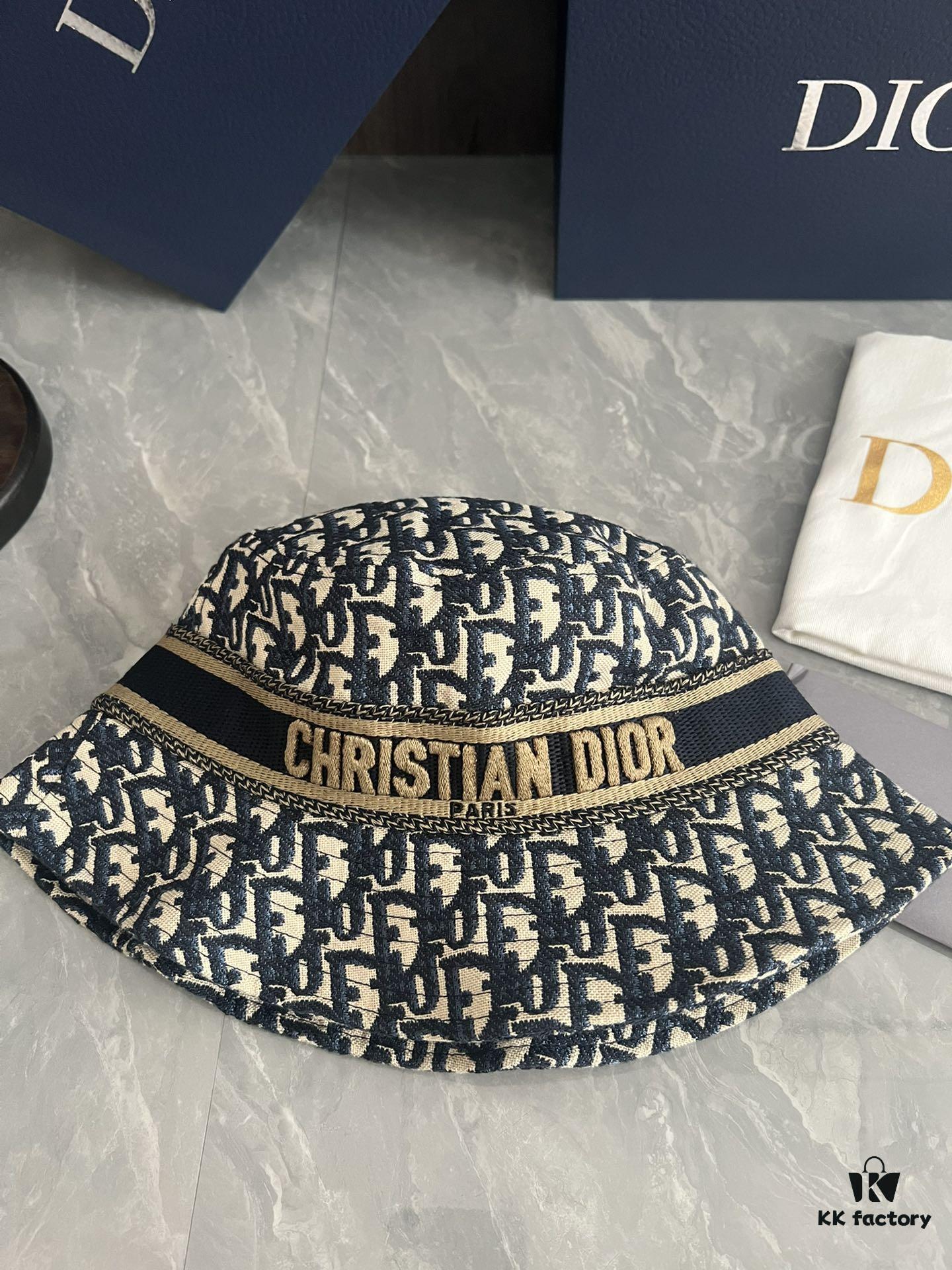 DIOR Bucket Hat, Ultra-Elegant with Deepened Crown for Enhanced Sophistication