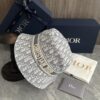 DIOR Bucket Hat for Men and Women, Deepened Design Exudes Elegance, Contrasting Trim with Bold 'Christian Dior Paris' Logo Embroidery