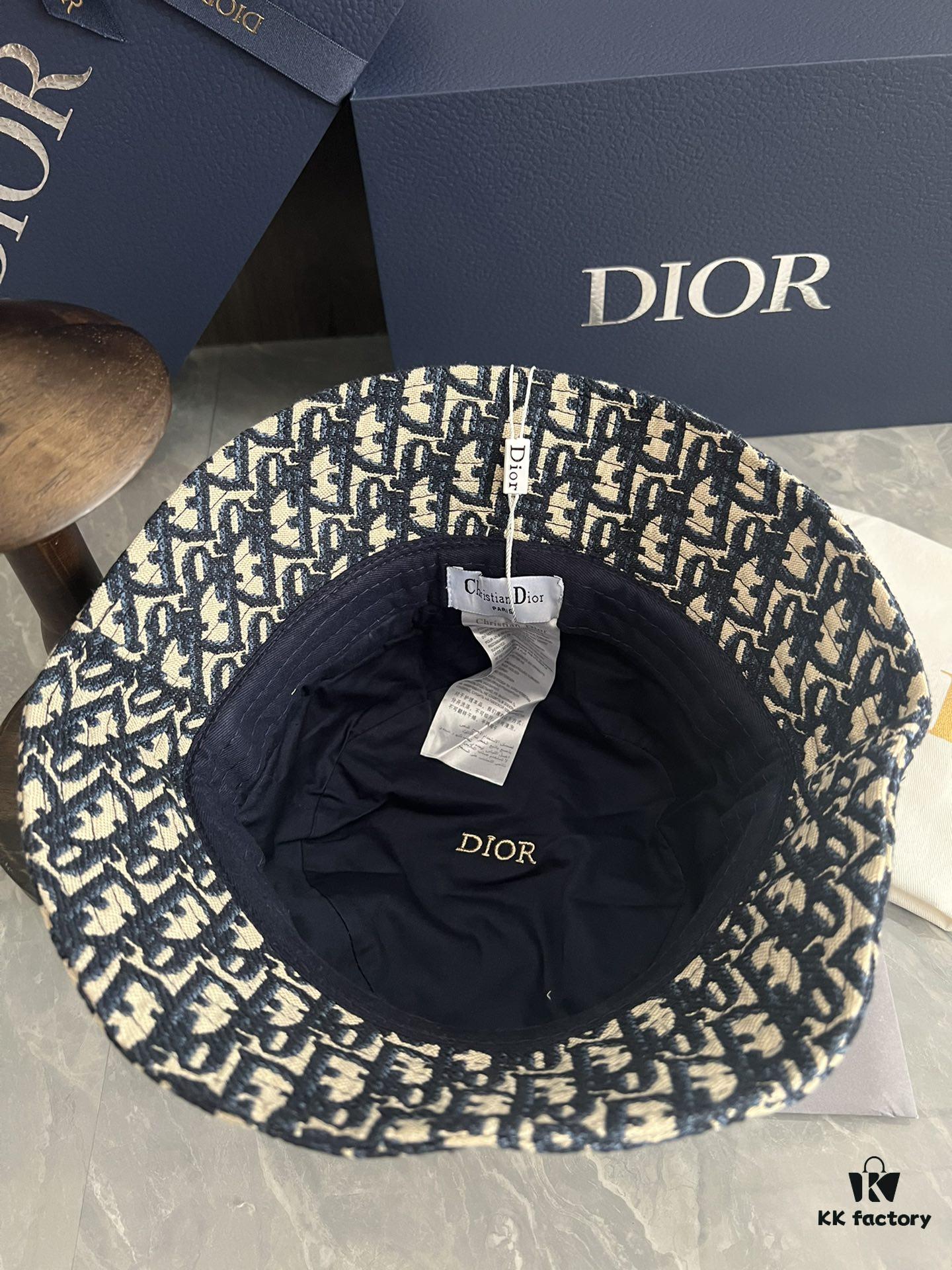 DIOR Bucket Hat, Ultra-Elegant with Deepened Crown for Enhanced Sophistication