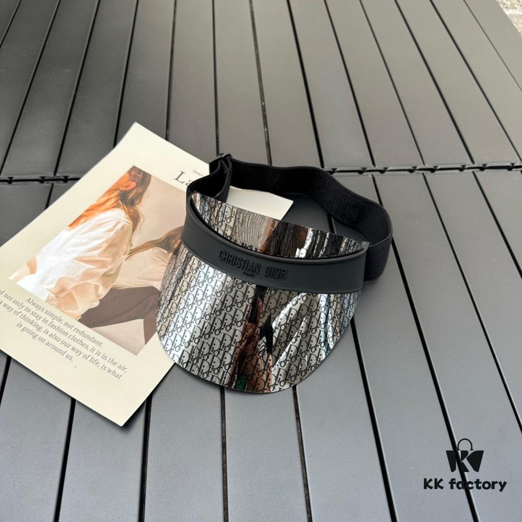 Dior Original Customized Vintage Sun Hat with J'adior Logo, Reversible Design and Adjustable Strap