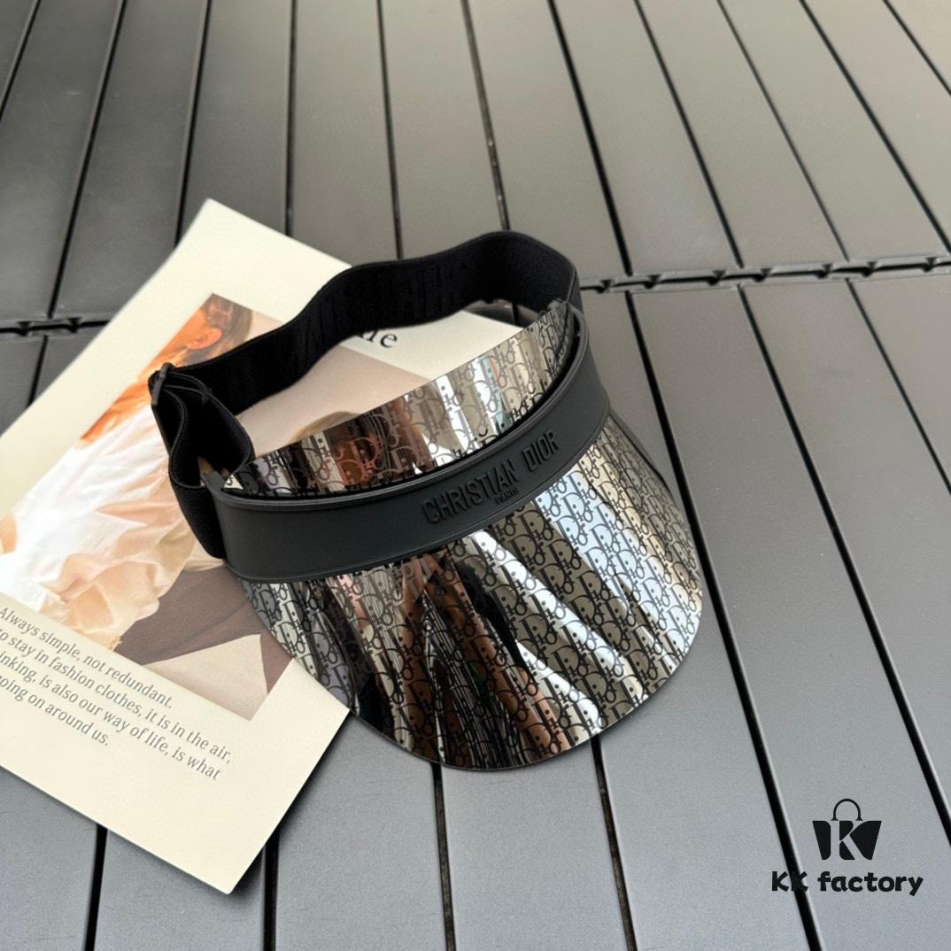 Dior Original Customized Vintage Sun Hat with J'adior Logo, Reversible Design and Adjustable Strap