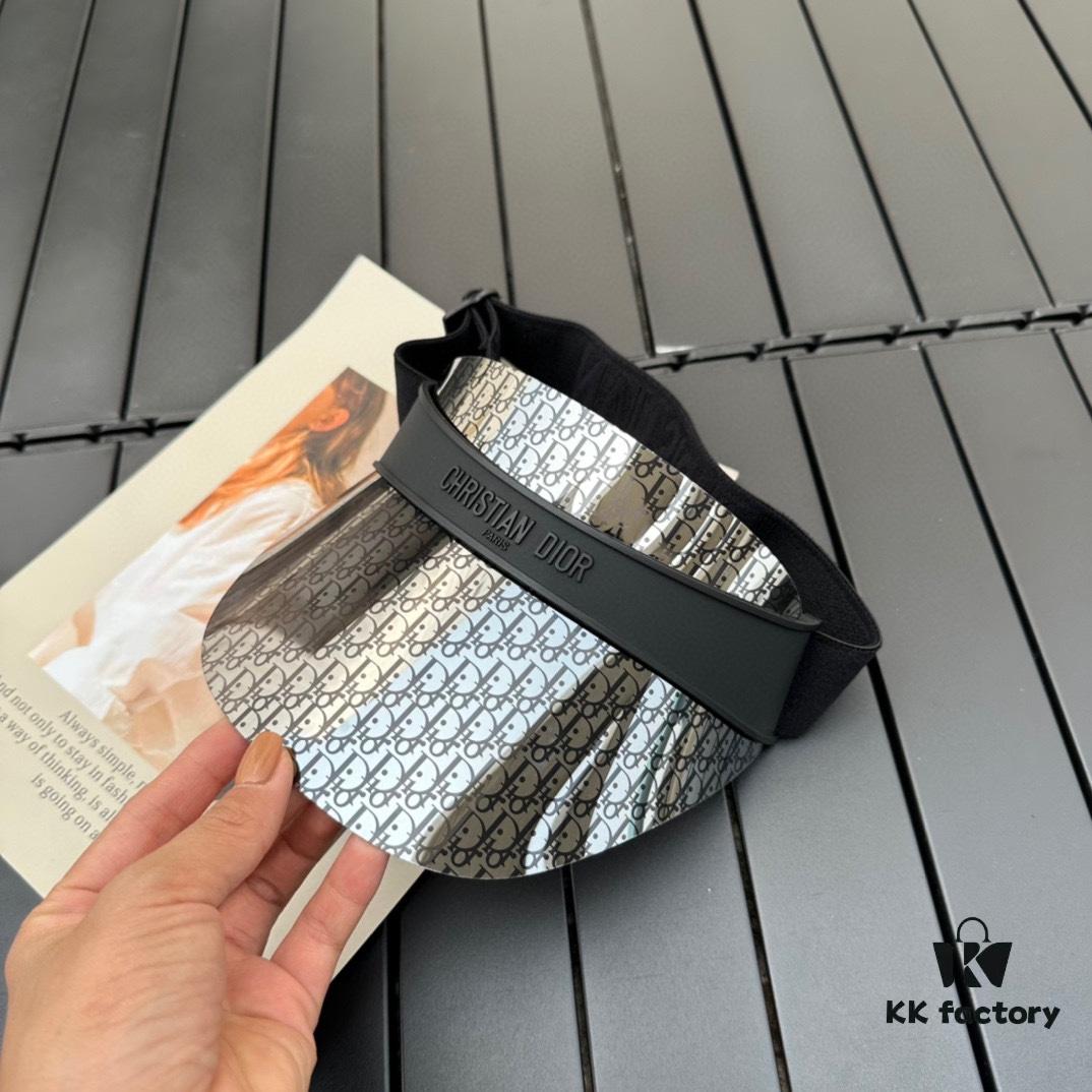 Dior Original Customized Vintage Sun Hat with J'adior Logo, Reversible Design and Adjustable Strap