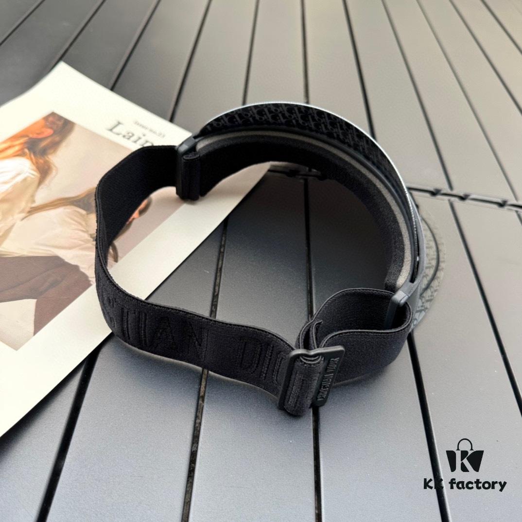 Dior Original Customized Vintage Sun Hat with J'adior Logo, Reversible Design and Adjustable Strap