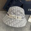 DIOR Bucket Hat for Men and Women, Deepened Design Exudes Elegance, Contrasting Trim with Bold 'Christian Dior Paris' Logo Embroidery