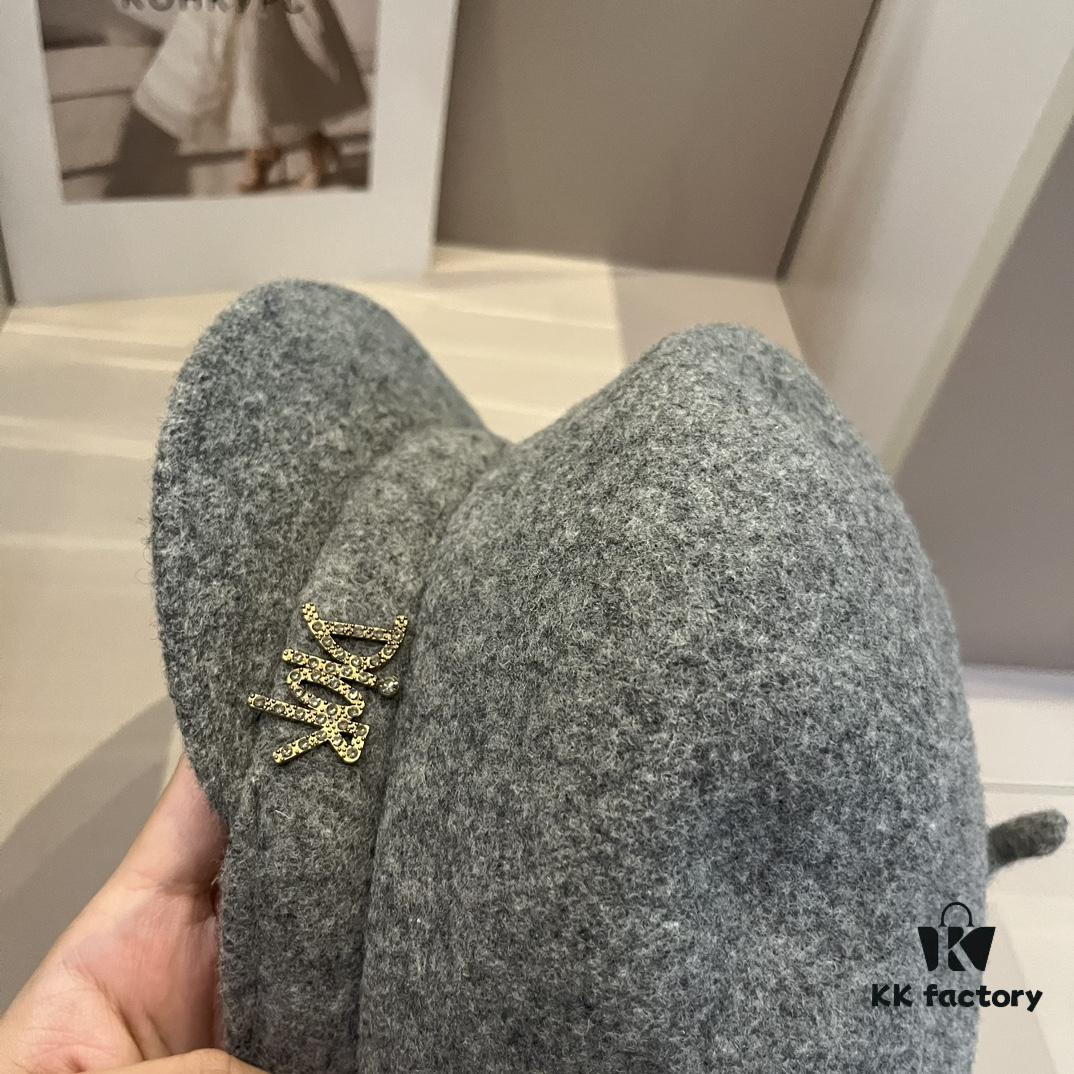 Dior Wool Painter's Cap, 100% Wool Fabric, Head Circumference 57cm