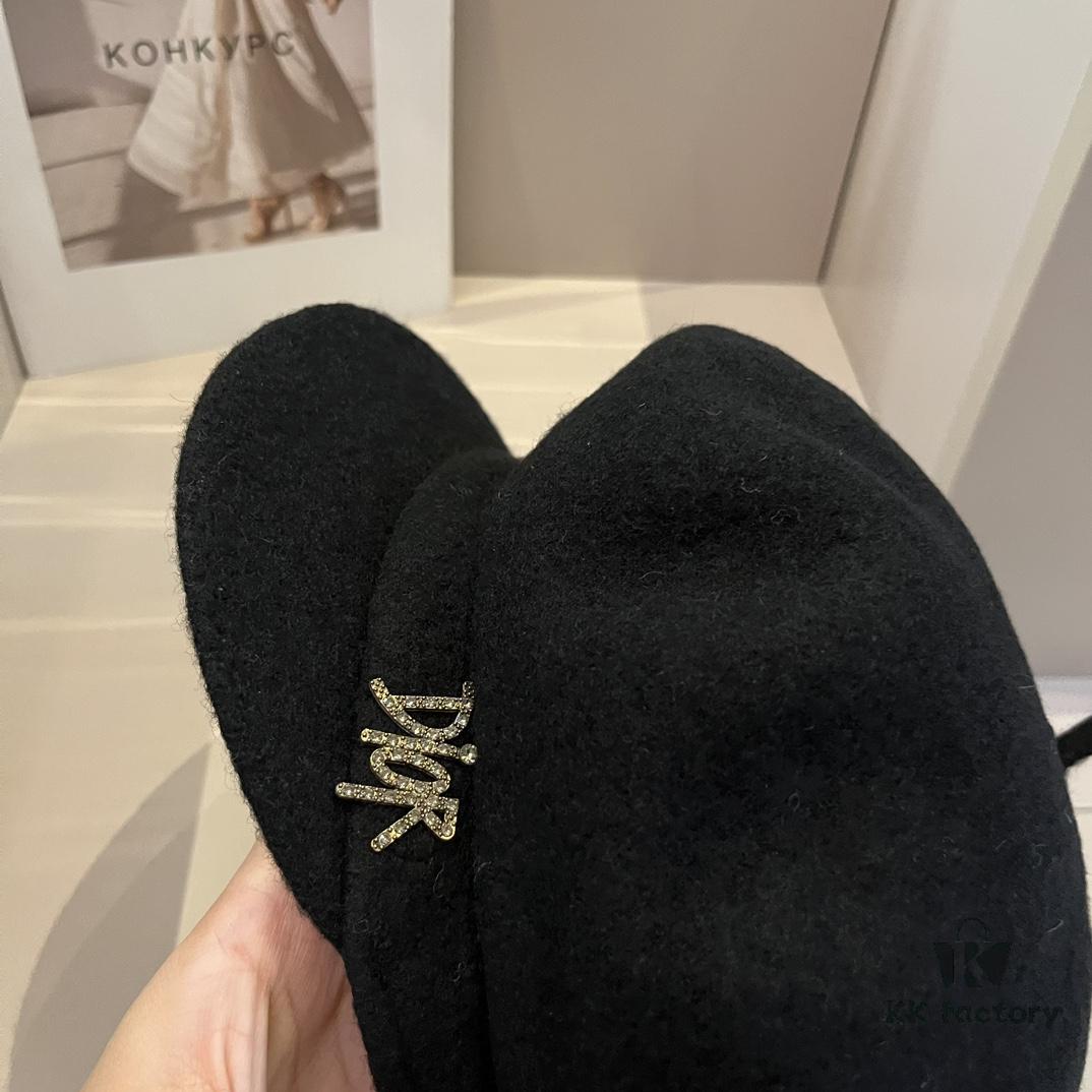 Dior Wool Painter's Cap, 100% Wool Fabric, Head Circumference 57cm