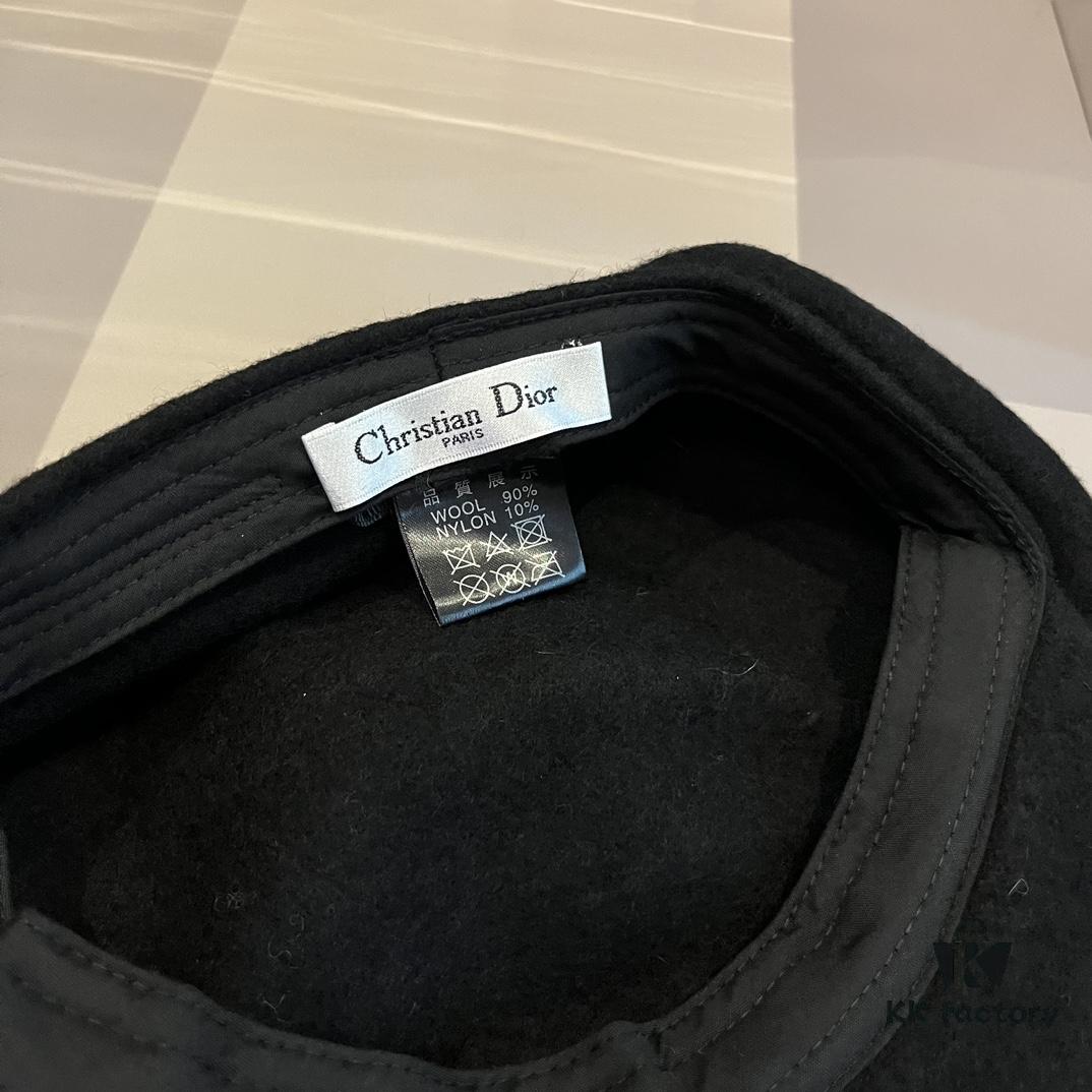 Dior Wool Painter's Cap, 100% Wool Fabric, Head Circumference 57cm